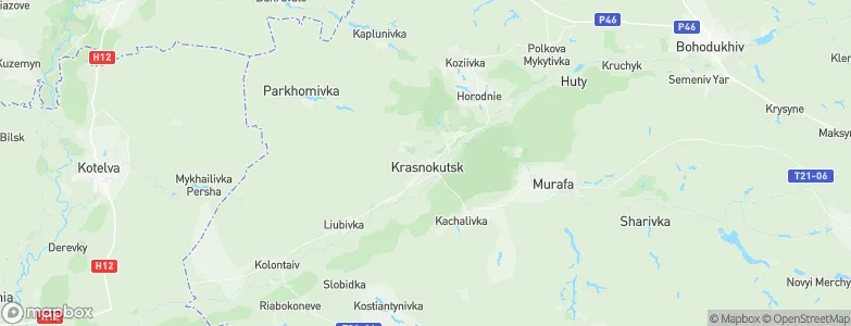Krasnokutsk, Ukraine Map