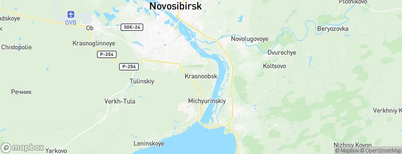 Krasnoobsk, Russia Map