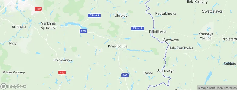 Krasnopillya, Ukraine Map