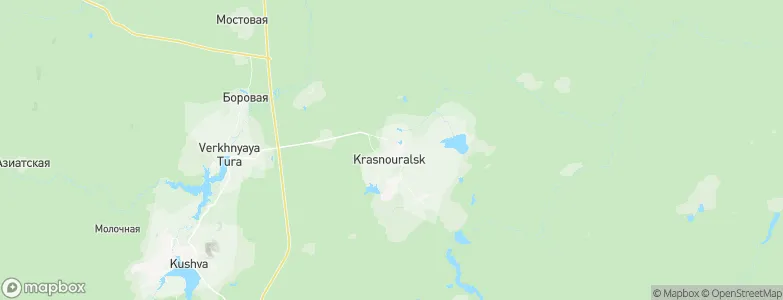 Krasnoural'sk, Russia Map