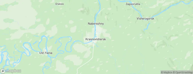 Krasnovishersk, Russia Map