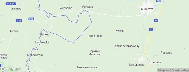Krasnovka, Russia Map