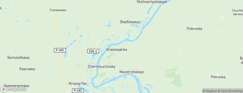 Krasnoyarka, Russia Map