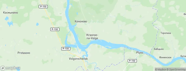 Krasnoye-na-Volge, Russia Map