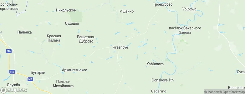 Krasnoye, Russia Map