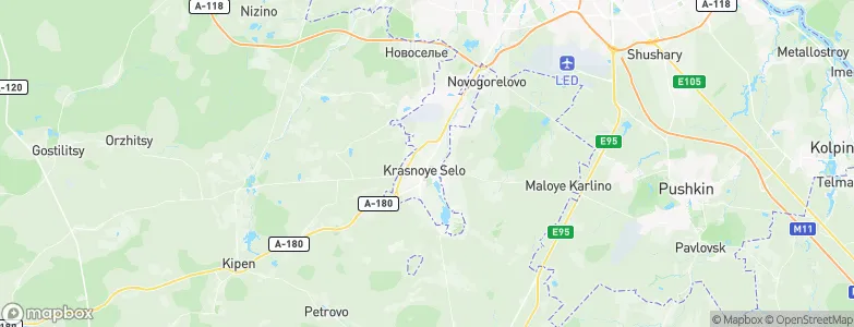 Krasnoye Selo, Russia Map