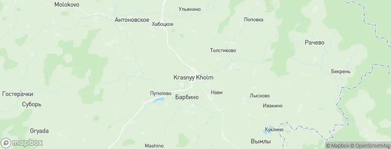 Krasnyy Kholm, Russia Map