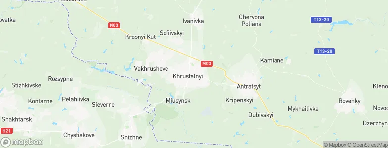 Krasnyy Luch, Ukraine Map