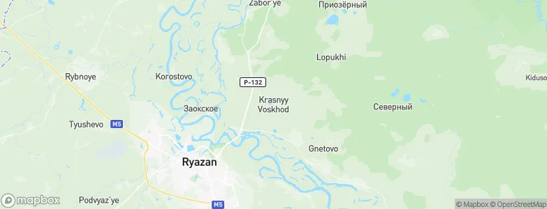 Krasnyy Voskhod, Russia Map