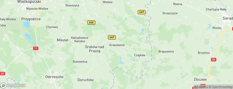 Kraszewice, Poland Map