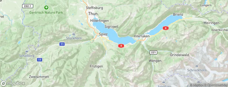 Krattigen, Switzerland Map