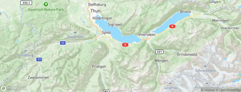 Krattigen, Switzerland Map