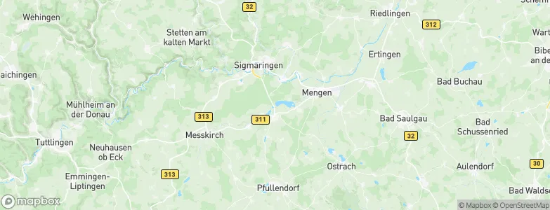 Krauchenwies, Germany Map