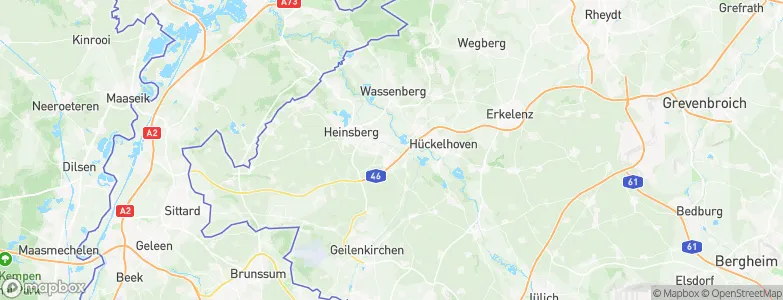 Kreis Heinsberg, Germany Map