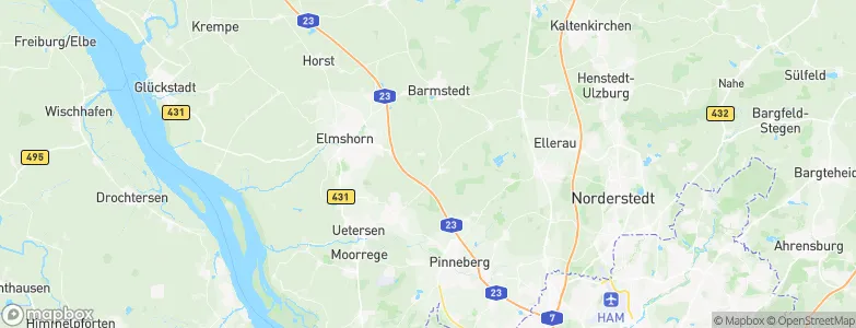 Kreis Pinneberg, Germany Map