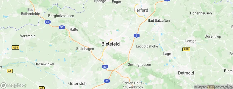 Kreisfreie Stadt Bielefeld, Germany Map
