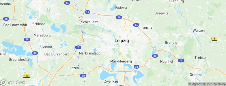 Kreisfreie Stadt Leipzig, Germany Map