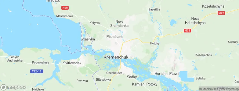 Kremenchuk, Ukraine Map
