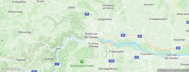 Krems an der Donau, Austria Map