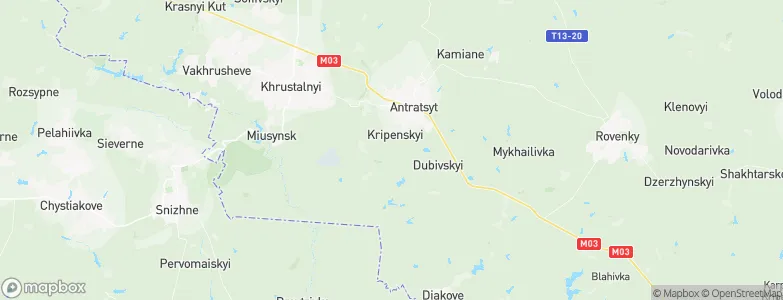 Krepenskiy, Ukraine Map
