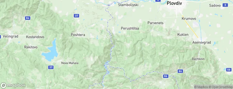 Krichim, Bulgaria Map