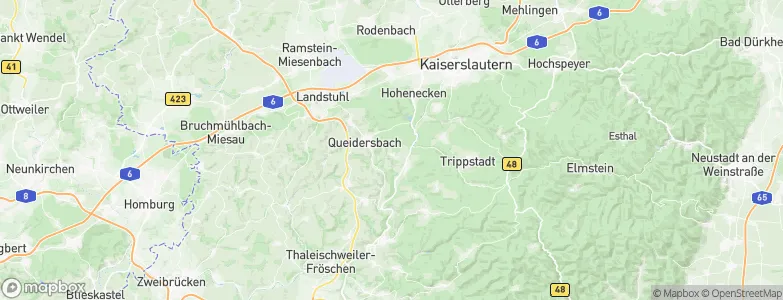 Krickenbach, Germany Map