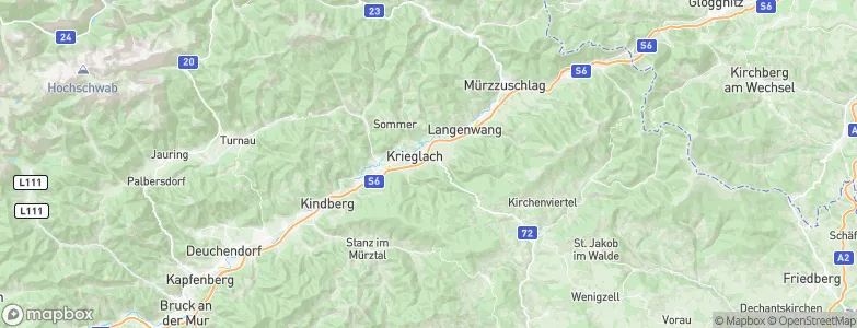 Krieglach, Austria Map