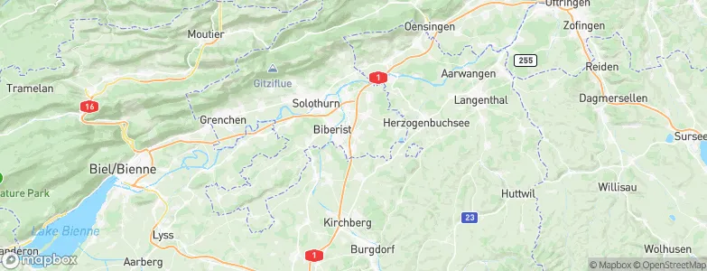 Kriegstetten, Switzerland Map
