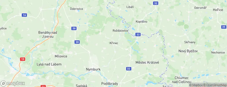 Křinec, Czechia Map