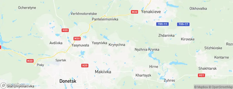 Krinichnaya, Ukraine Map