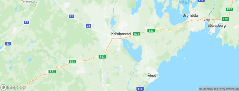 Kristianstad Municipality, Sweden Map