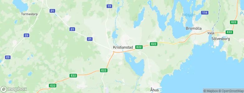Kristianstad, Sweden Map