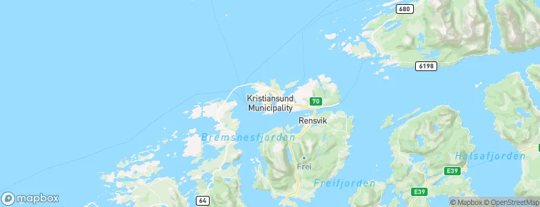 Kristiansund, Norway Map