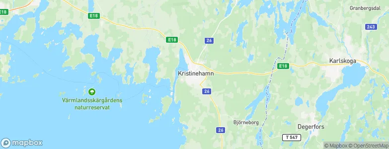 Kristinehamn, Sweden Map
