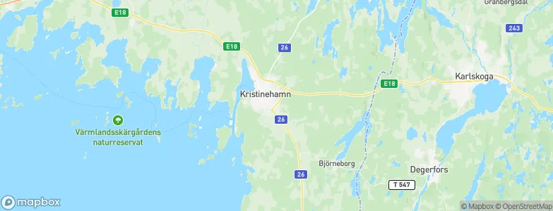 Kristinehamns Kommun, Sweden Map