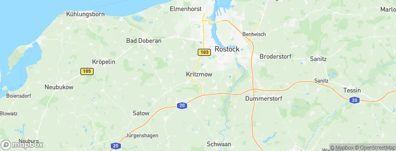Kritzmow, Germany Map
