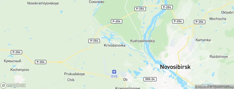 Krivodanovka, Russia Map