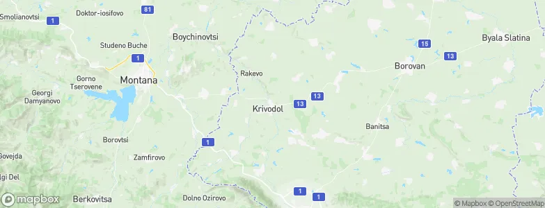 Krivodol, Bulgaria Map