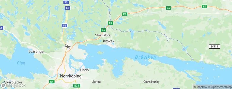 Krokek, Sweden Map