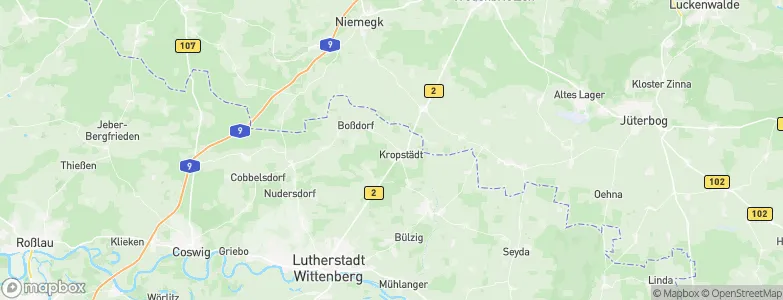 Kropstädt, Germany Map