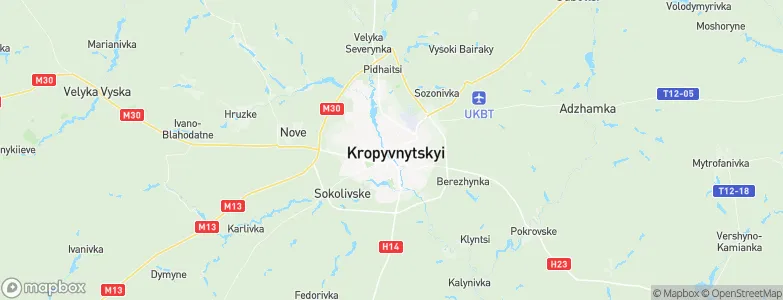 Kropyvnytskyi, Ukraine Map