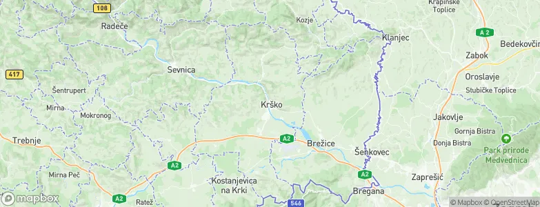 Krško, Slovenia Map