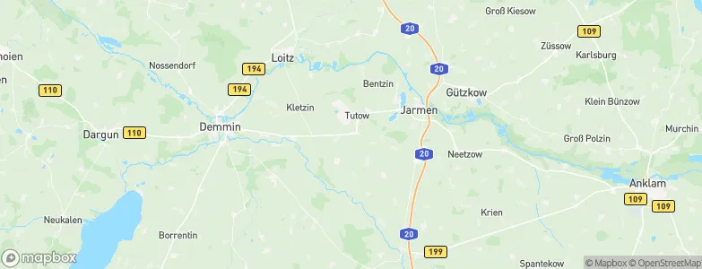 Kruckow, Germany Map