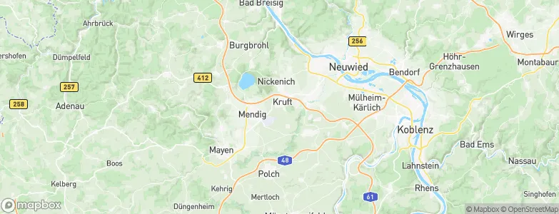 Kruft, Germany Map
