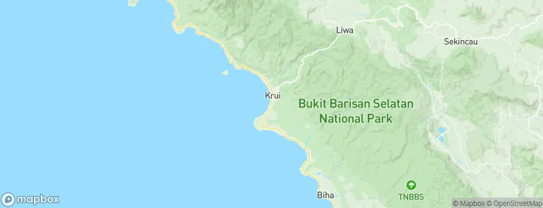Krui, Indonesia Map