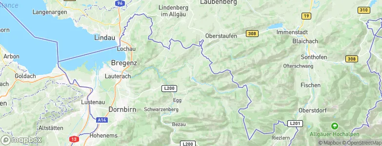 Krumbach, Austria Map