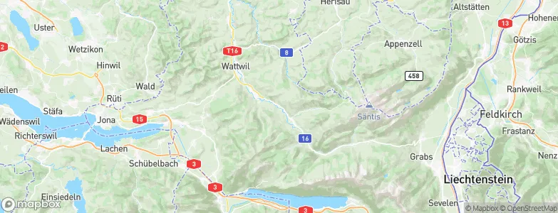 Krummenau, Switzerland Map