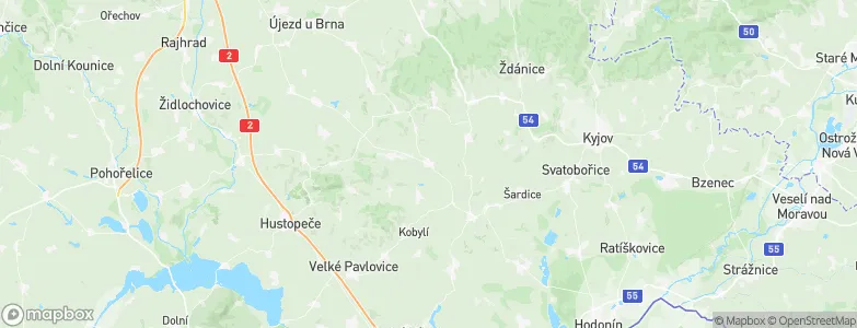 Krumvíř, Czechia Map