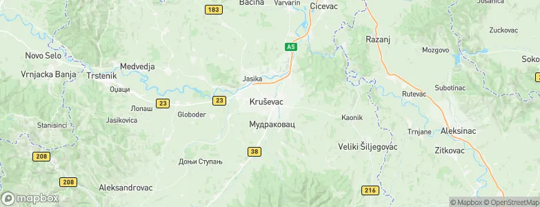 Kruševac, Serbia Map