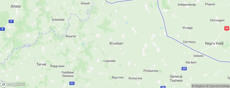 Krushari, Bulgaria Map